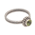 Peridot single stone ring, 'Touch of Simplicity' - Handmade Peridot and Sterling Silver Single Stone Ring (image 2d) thumbail
