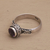 Amethyst single stone ring, 'Shadow Of The Crown' - Amethyst Single Stone Ring in Sterling Silver (image 2c) thumbail