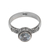 Blue topaz solitaire ring, 'Spiral Crown' - Blue Topaz and Sterling Silver Solitaire Ring from Bali