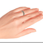 Gold accented sterling silver band ring, 'Way of Gold' - 18k Gold Accent Sterling Silver Band Ring from Bali