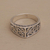 Sterling silver band ring, 'Celuk' - Hand Crafted Balinese Sterling Silver Band Ring thumbail