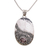 Amethyst pendant necklace, 'Celuk Shield' - Amethyst and Sterling Silver Pendant Necklace from Bali (image 2a) thumbail