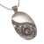 Amethyst pendant necklace, 'Celuk Shield' - Amethyst and Sterling Silver Pendant Necklace from Bali (image 2c) thumbail