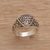 Sterling silver cocktail ring, 'Petal Crown' - Sterling Silver Cocktail Ring with Stylized Floral Designs