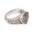 Sterling silver cocktail ring, 'Petal Crown' - Sterling Silver Cocktail Ring with Stylized Floral Designs