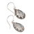 Blue topaz dangle earrings, 'Jepun Blue' - Frangipani Flower Dangle Earrings with Blue Topaz Gems (image 2d) thumbail