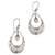Blue topaz dangle earrings, 'Sukawati Treasure' - 1.5 Carat Blue Topaz and Sterling Silver Earrings thumbail