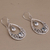 Blue topaz dangle earrings, 'Sukawati Treasure' - 1.5 Carat Blue Topaz and Sterling Silver Earrings (image 2c) thumbail