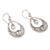 Blue topaz dangle earrings, 'Sukawati Treasure' - 1.5 Carat Blue Topaz and Sterling Silver Earrings (image 2d) thumbail