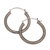 Sterling silver hoop earrings, 'On Rotation' (1.4 inch) - Sterling Silver Hoop Earrings with Textured Details (1.4 In) (image 2d) thumbail