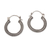 Sterling silver hoop earrings, 'On Rotation' (1 inch) - One Inch Diameter Sterling Silver Hoop Earrings (image 2a) thumbail
