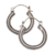 Sterling silver hoop earrings, 'On Rotation' (1 inch) - One Inch Diameter Sterling Silver Hoop Earrings (image 2d) thumbail