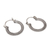 Sterling silver hoop earrings, 'On Rotation' (1 inch) - One Inch Diameter Sterling Silver Hoop Earrings (image 2e) thumbail