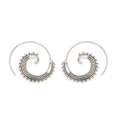 Spiral Ear Cuff Earring - Sterling Silver