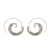 Sterling silver threader earrings, 'Bali Tendrils' - Sterling Silver Spiral Threader Earrings from Bali thumbail