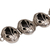 Onyx link bracelet, 'Floral Plains' - Balinese Onyx and Sterling Silver Calla Lily Bracelet (image 2e) thumbail