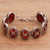 Carnelian link bracelet, 'Nature's Freedom' - Artisan Crafted Carnelian and Sterling Silver Bracelet (image 2) thumbail