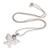 Amethyst pendant necklace, 'Butterfly Secret' - Handcrafted Amethyst and Sterling Silver Butterfly Necklace (image 2c) thumbail