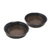 Small ceramic bowls, 'Medewi Bay' (pair) - Small Ceramic Bowls with Grey and Blue Glaze (Pair)