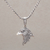 Sterling silver pendant necklace, 'Eagle Splendor' - Handmade Sterling Silver Eagle Pendant Necklace (image 2) thumbail