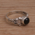 Onyx cocktail ring, 'Be Good' - Handmade Onyx 925 Sterling Silver Cocktail Ring Indonesia (image 2c) thumbail