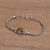 Citrine pendant bracelet, 'Center Stage in Yellow' - Sterling Silver Citrine Pendant Bracelet (image 2d) thumbail