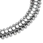 Sterling silver anklet, 'Centipede Crawl' - Handcrafted Balinese Sterling Silver Anklet