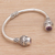 Amethyst cuff bracelet, 'Monument' - Amethyst and Sterling Silver Cuff Bracelet from Bali (image 2b) thumbail