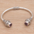 Amethyst cuff bracelet, 'Monument' - Amethyst and Sterling Silver Cuff Bracelet from Bali (image 2c) thumbail