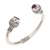 Amethyst cuff bracelet, 'Monument' - Amethyst and Sterling Silver Cuff Bracelet from Bali (image 2d) thumbail