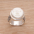 Sterling silver cocktail ring, 'Serene Repose' - Hand Carved Bone and Sterling Silver Face Ring (image 2) thumbail