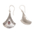 Garnet dangle earrings, 'Blade Falling' - Garnet and Sterling Silver Dangle Earrings from Bali (image 2e) thumbail