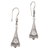 Sterling silver dangle earrings, 'Knowing' - Handmade Sterling Silver Dangle Earrings from Bali thumbail