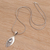 Blue topaz pendant necklace, 'I'll Be Seeing You' - Sterling Silver Pendant Necklace with Blue Topaz (image 2b) thumbail