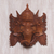 Máscara de madera - Máscara de madera de suar balinesa tallada a mano de Ganesha