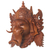 Wood mask, 'Proud Ganesha' - Hand Carved Balinese Suar Wood Mask of Ganesha (image 2c) thumbail