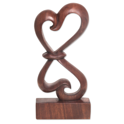 Escultura de madera - Escultura de madera balinesa tallada a mano