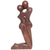 Wood statuette, 'Kneeling Embrace' - Hand Carved Romantic Suar Wood Statuette from Bali thumbail