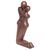 Wood statuette, 'Kneeling Embrace' - Hand Carved Romantic Suar Wood Statuette from Bali (image 2c) thumbail