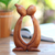 Wood statuette, 'Kissing You' - Hand Carved Suar Wood Romantic Statuette from Bali (image 2) thumbail