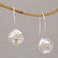Sterling silver drop earrings, Modest Primrose