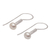 Cultured pearl drop earrings, 'Subtle Finesse' - Contemporary Drop Earrings with White Cultured Pearls (image 2f) thumbail