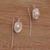 Pendientes colgantes de perlas cultivadas - Pendientes colgantes de perlas cultivadas de agua dulce en plata de ley