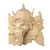 Wood mask, 'Pale Ganesha' - Hand Carved Balinese Crocodile Wood Ganesha Mask (image 2c) thumbail