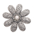 Cultured pearl brooch, 'Starlight Flower' - Handmade 925 Sterling Silver Cultured Pearl Floral Brooch (image 2a) thumbail