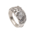 Sterling silver band ring, 'Ayam Jago' - Sterling Silver Rooster Ring from Indonesia (image 2a) thumbail