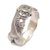 Sterling silver band ring, 'Ape Pose' - Sterling Silver Monkey Band Ring from Indonesia (image 2a) thumbail