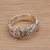 Sterling silver band ring, 'Ape Pose' - Sterling Silver Monkey Band Ring from Indonesia (image 2b) thumbail