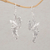 Sterling silver dangle earrings, 'Merak Majesty' - Peacock Motif Sterling Silver Dangle Earrings (image 2) thumbail