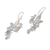 Sterling silver dangle earrings, 'Merak Majesty' - Peacock Motif Sterling Silver Dangle Earrings (image 2d) thumbail